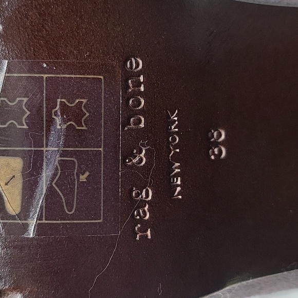 706- Rag & Bone Suede Knee Boots Charcoal Color Size 7.5 - Picture 7 of 9